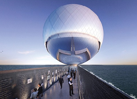 曲面玻璃幕墻的“前衛(wèi)”應(yīng)用:太陽能海水淡化系統(tǒng)